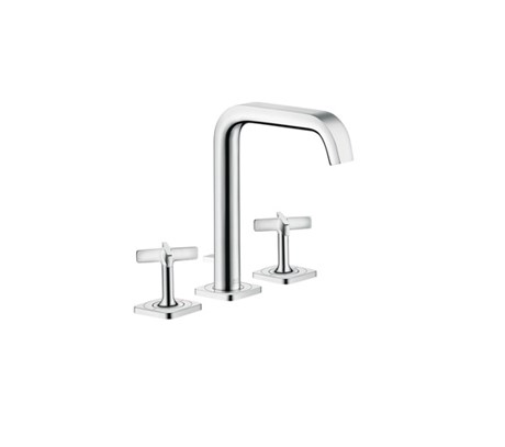 3-hole basin mixer with 170 pop-up waste set and escutcheons