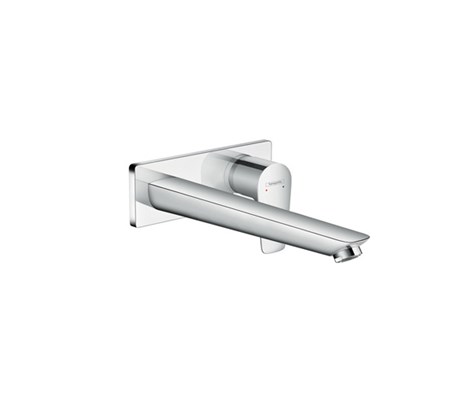 Single lever basin mixer for concealed installation with spout 22.5cm wall-mounted