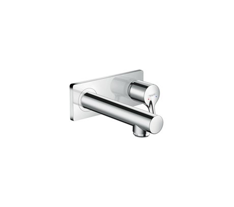 Single lever basin mixer for concealed installation with spout 16.5cm wall-mounted