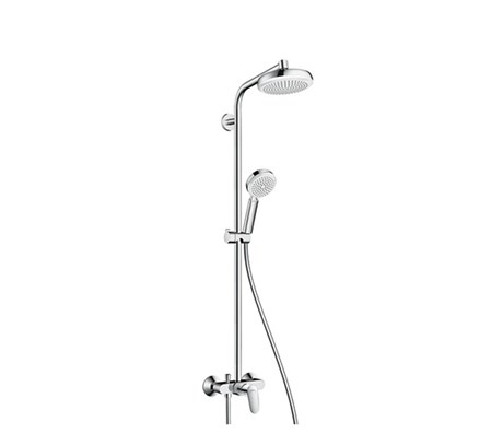 Crometta 160 1jet Showerpipe with single lever mixer