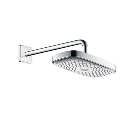 Raindance Select E 300 2jet overhead shower with shower arm 39cm