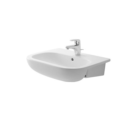 Semi-recessed washbasin 55*44cm