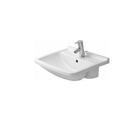 Semi-recessed washbasin 55*46cm